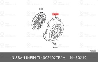 Запчасть NISSAN 302102TB1A