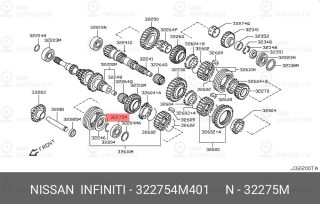 Запчасть NISSAN 322754M401
