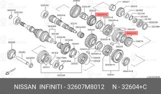 Запчасть NISSAN 32607M8012