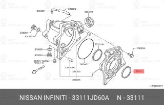 Запчасть NISSAN 33111JD60A