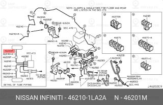 Запчасть NISSAN 462101LA2A