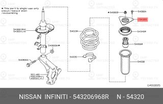 Запчасть NISSAN 543206968R