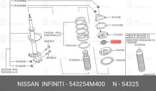 Запчасть NISSAN 543254M400