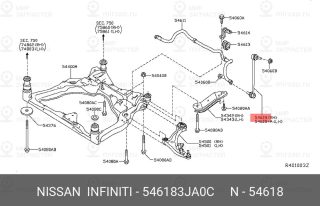 Запчасть NISSAN 546183JA0C