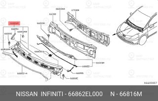 Запчасть NISSAN 66862EL000