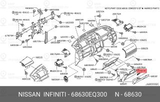 Запчасть NISSAN 68630EQ300