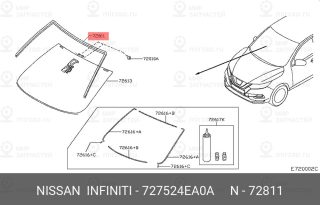 Запчасть NISSAN 727524EA0A
