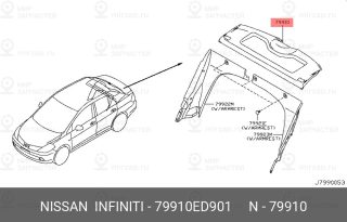 Запчасть NISSAN 79910ED901