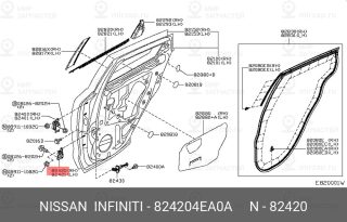 Запчасть NISSAN 824204EA0A
