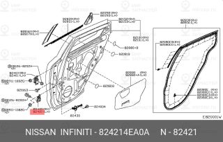 Запчасть NISSAN 824214EA0A