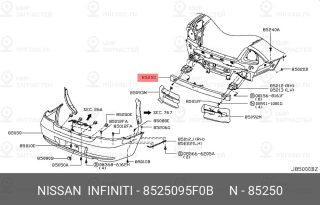 Запчасть NISSAN 8525095F0B