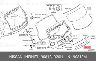 Запчасть NISSAN 90812JD20H