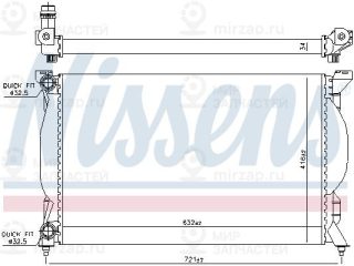 Радиатор охлаждения двигателя NISSENS 60304A