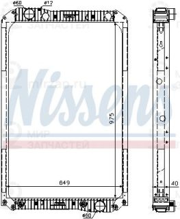Радиатор охлаждения двигателя NISSENS 62571A