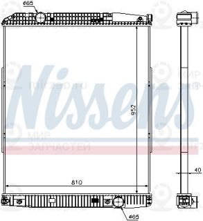 Радиатор охлаждения двигателя NISSENS 626490