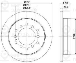 Запчасть NISSHINBO ND1043K