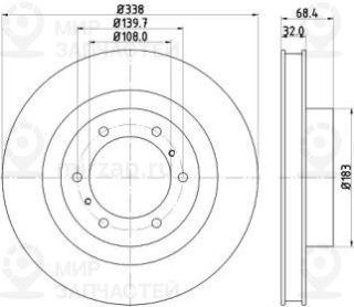 Запчасть NISSHINBO ND1058K