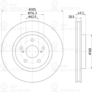 Запчасть NISSHINBO ND1128K