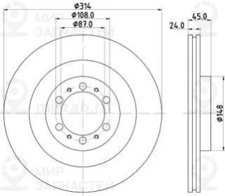 Запчасть NISSHINBO ND3019K