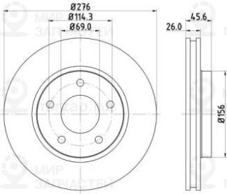 Запчасть NISSHINBO ND3029K