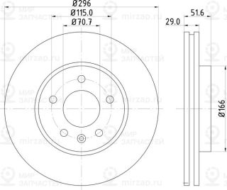 Запчасть NISSHINBO ND6054K