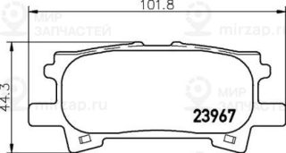 Запчасть NISSHINBO NP1028