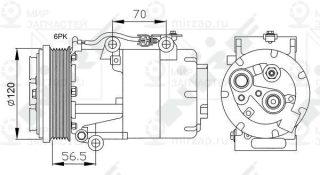 Компрессор кондиционера NRF 32250