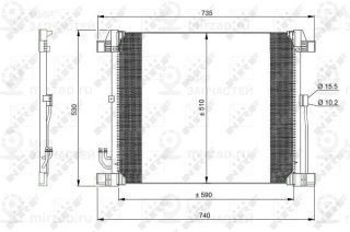 Конденсатор кондиционера NRF 350099