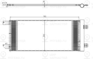Конденсатор кондиционера NRF 350452