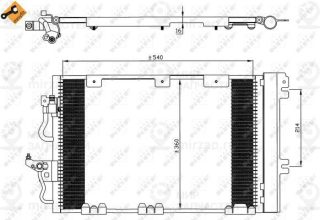 Конденсатор кондиционера NRF 35556