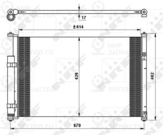 Конденсатор кондиционера NRF 35769