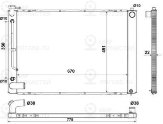 Запчасть NRF 53974
