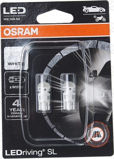 Лампа W5w 12V 0,8W Ledriving, 2Шт. Блистер OSRAM 2825DWP02B