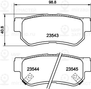 Запчасть PAGID 8DB355009971