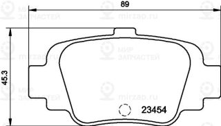 Запчасть PAGID 8DB355011551