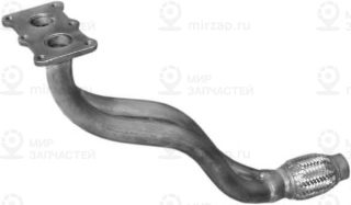 Труба Глушителя Приемная С Гофрой 099-833, Skoda Octavia 1.6I 02, 97-09, 04 75Kw POLMOSTROW 2454