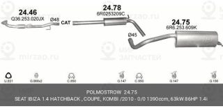 Запчасть POLMOSTROW 2475