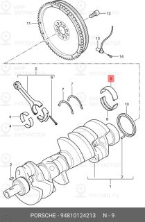 Запчасть PORSCHE 94810124213