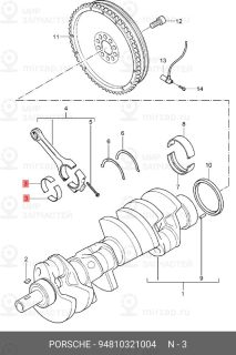 Запчасть PORSCHE 94810321004