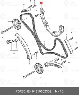 Запчасть PORSCHE 94810502302