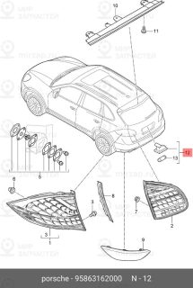 Запчасть PORSCHE 95863162000