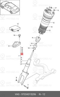 Запчасть PORSCHE 97034315206