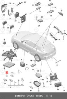 Запчасть PORSCHE 99961110800