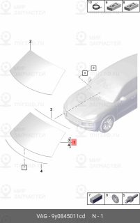 Запчасть PORSCHE 9Y0845011CD