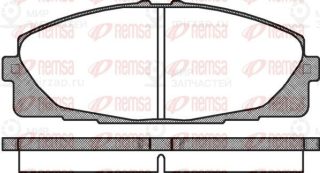 Комплект тормозных колодок (дисковый тормоз) REMSA 132500