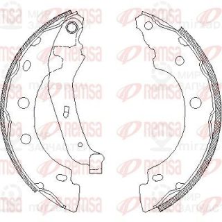 Тормозные колодки REMSA 404300