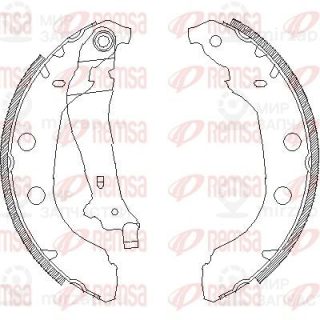 Тормозные колодки REMSA 409200
