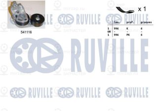 Комплект поликлинового ремня RUVILLE 570068