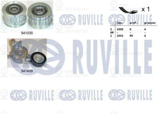 Комплект поликлинового ремня RUVILLE 570102