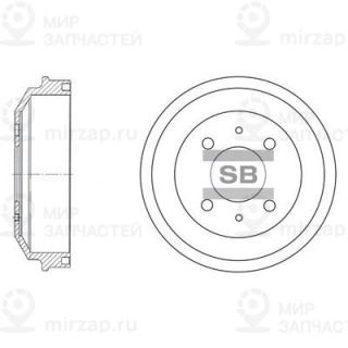 Тормозной барабан SANGSIN SD1007